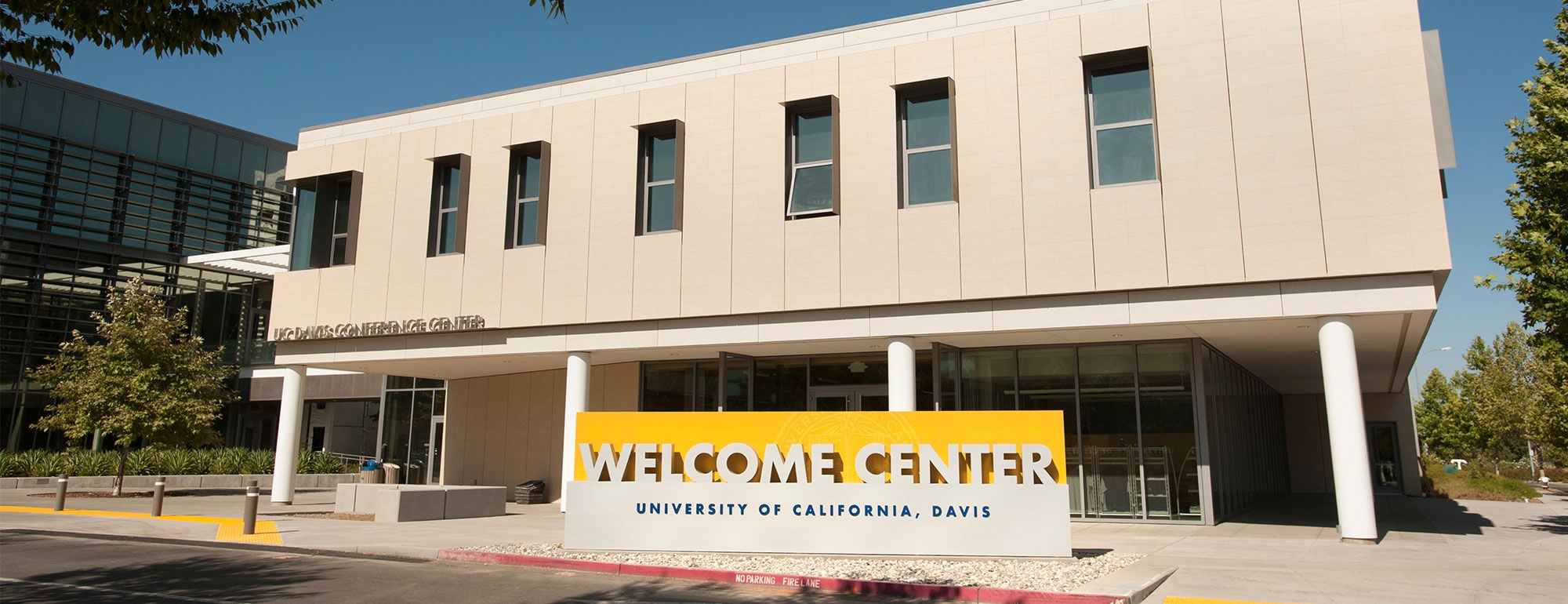 uc davis welcome center and conference center entrance
