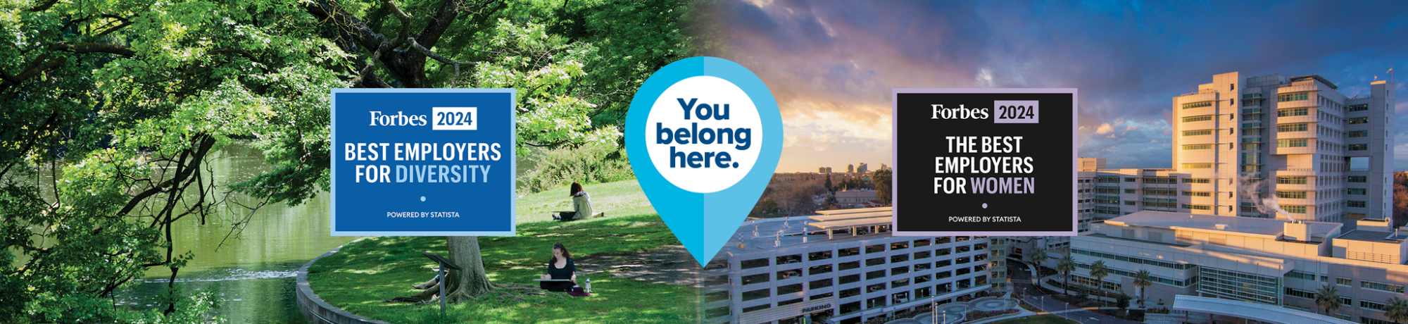 UC Davis: You belong here. Forbes 2024 best employers for diversity and best employers for women.